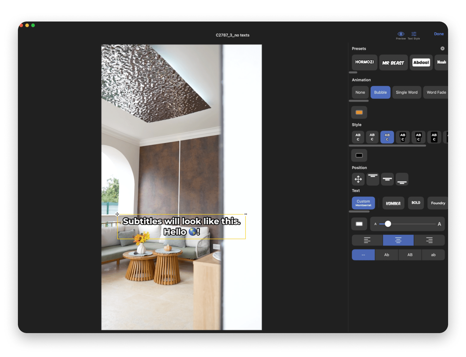 VidCap is a YouTube recording software for adding subtitles, available on Setapp. 