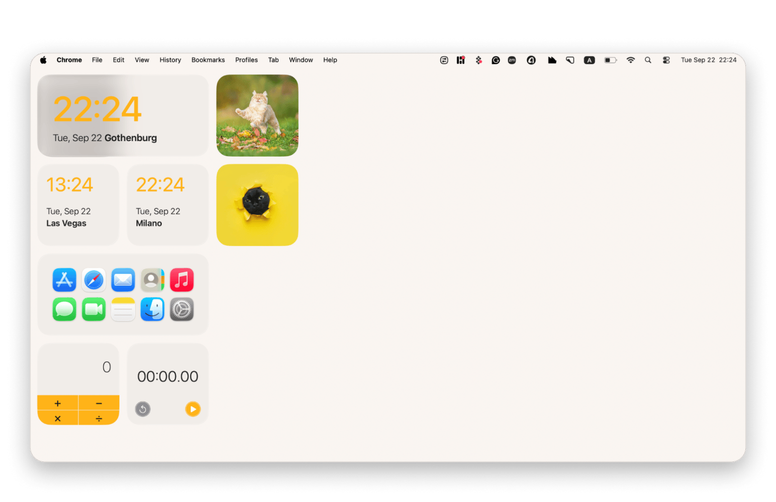 The interface of WidgetWall, a desktop widget app available on Setapp