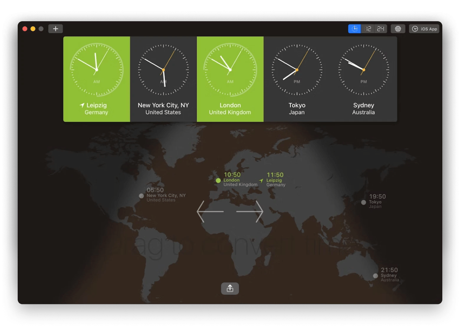 world clock pro zones ventura