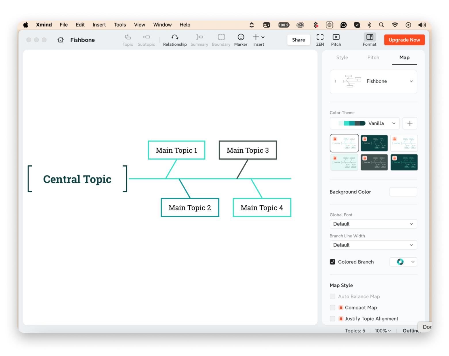 XMind mind map software for complex projects