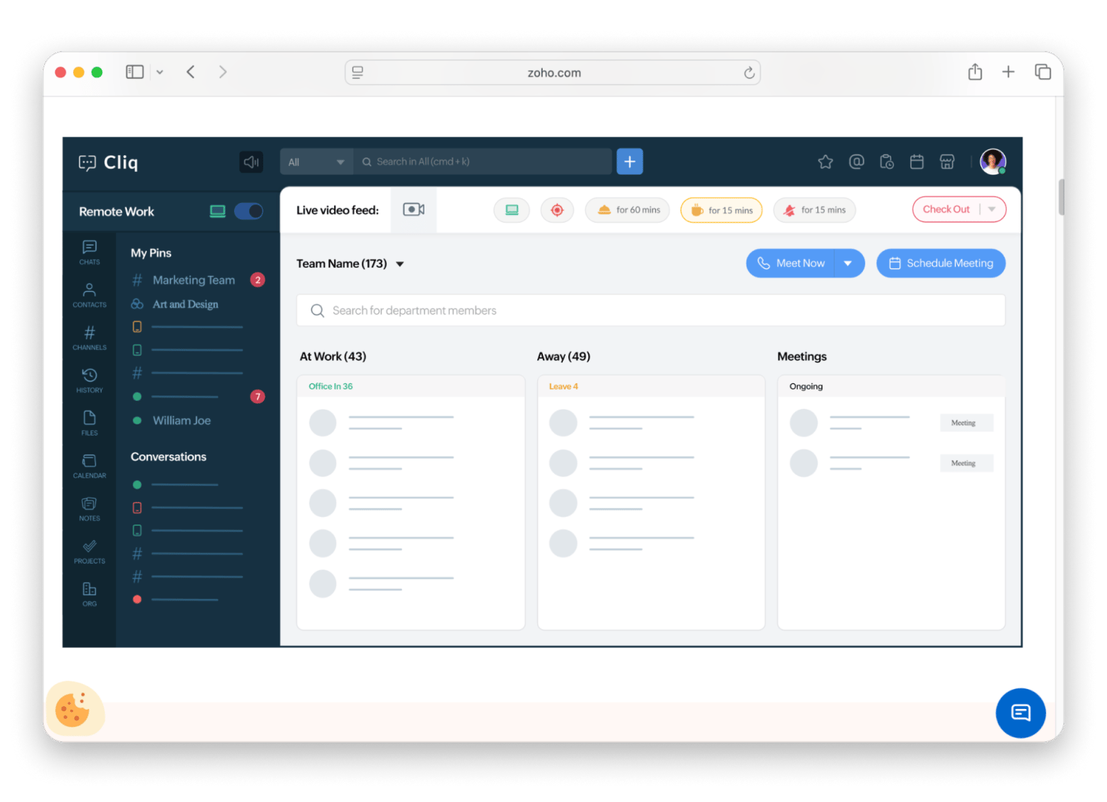 zoho cliq channels on Mac zoho cliq channels on Mac