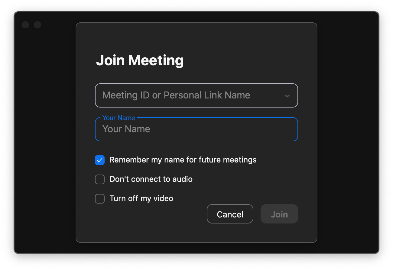 Zoom app join meeting